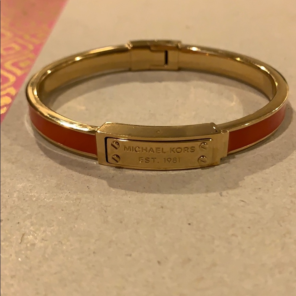 Michael Kors orange and gold bracelet - Picture 2 of 4